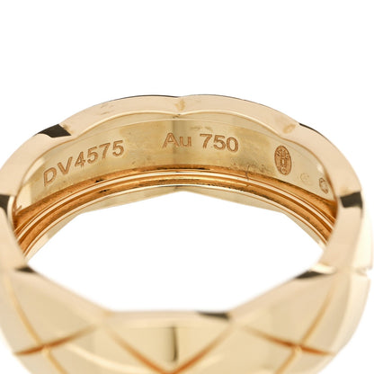 Chanel 18K Yellow Gold Small Coco Crush Ring
