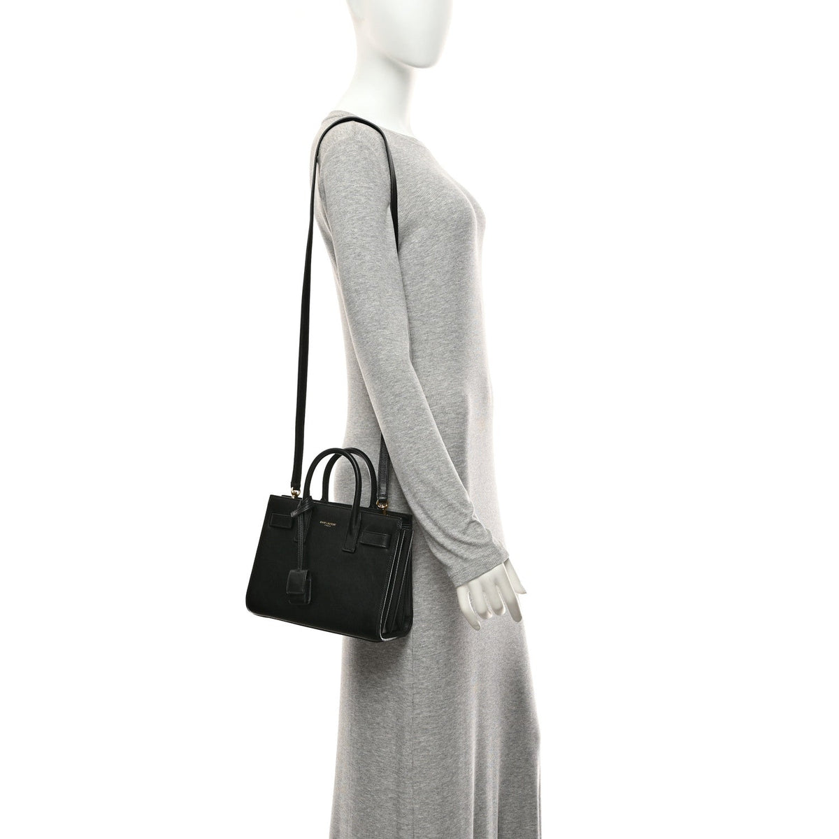 Saint Laurent Calfskin Nano Sac De Jour Black