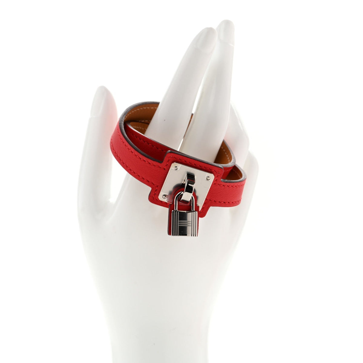 Hermes Swift Calfskin O'Kelly Double Tour Bracelet Red