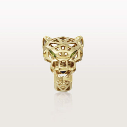 18K Gold Emeralds Onyx Cartier Panthère De Cartier Ring
