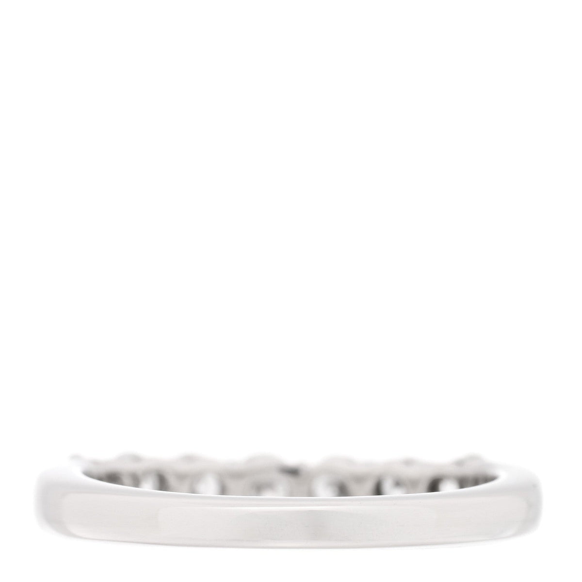 Tiffany Platinum Diamond 3mm Forever Half Circle Band Ring 50 5.25