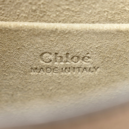 Chloe Calfskin Suede Small Nile Bracelet Bag Biscotti Beige
