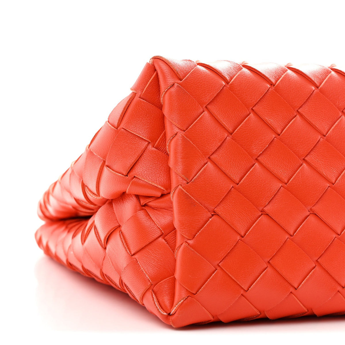 Bottega Veneta Nappa Intrecciato Small Andiamo Chain Bag Orange
