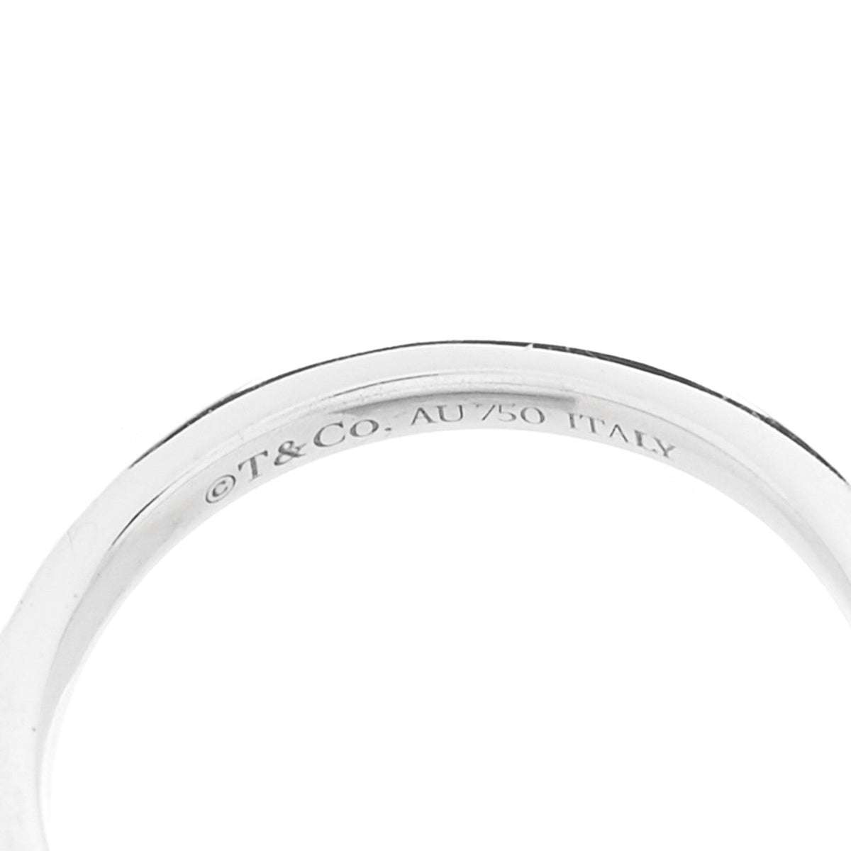 Tiffany 18K White Gold Diamond 8mm HardWear Ball Ring