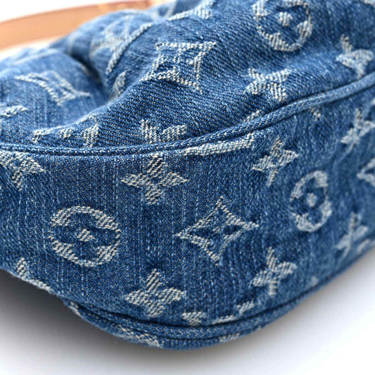 Louis Vuitton Monogram Denim Pochette Valley Blue
