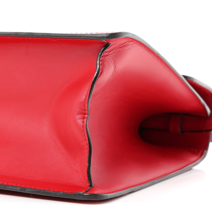 Gucci Calfskin Medium Sylvie Top Handle Bag Hibiscus Red 1984108