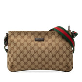 Web Strap Messenger Bag GG Canvas Small