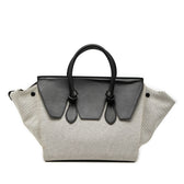 Tie Knot Tote Canvas and Leather Medium