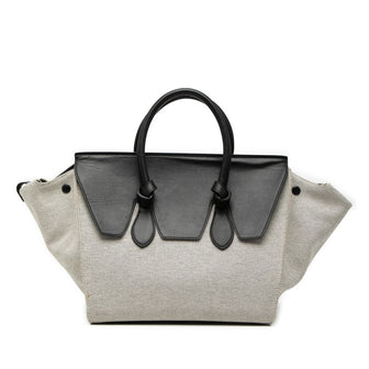 Tie Knot Tote Canvas and Leather Medium