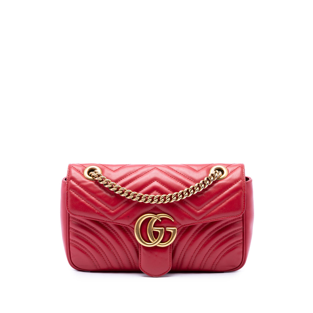 GG Marmont Flap Bag Matelasse Leather Small