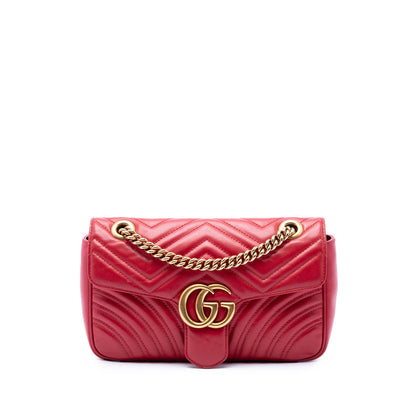 GG Marmont Flap Bag Matelasse Leather Small