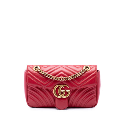 GG Marmont Flap Bag Matelasse Leather Small