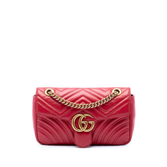 GG Marmont Flap Bag Matelasse Leather Small