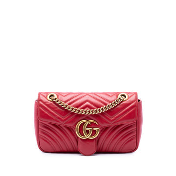 GG Marmont Flap Bag Matelasse Leather Small