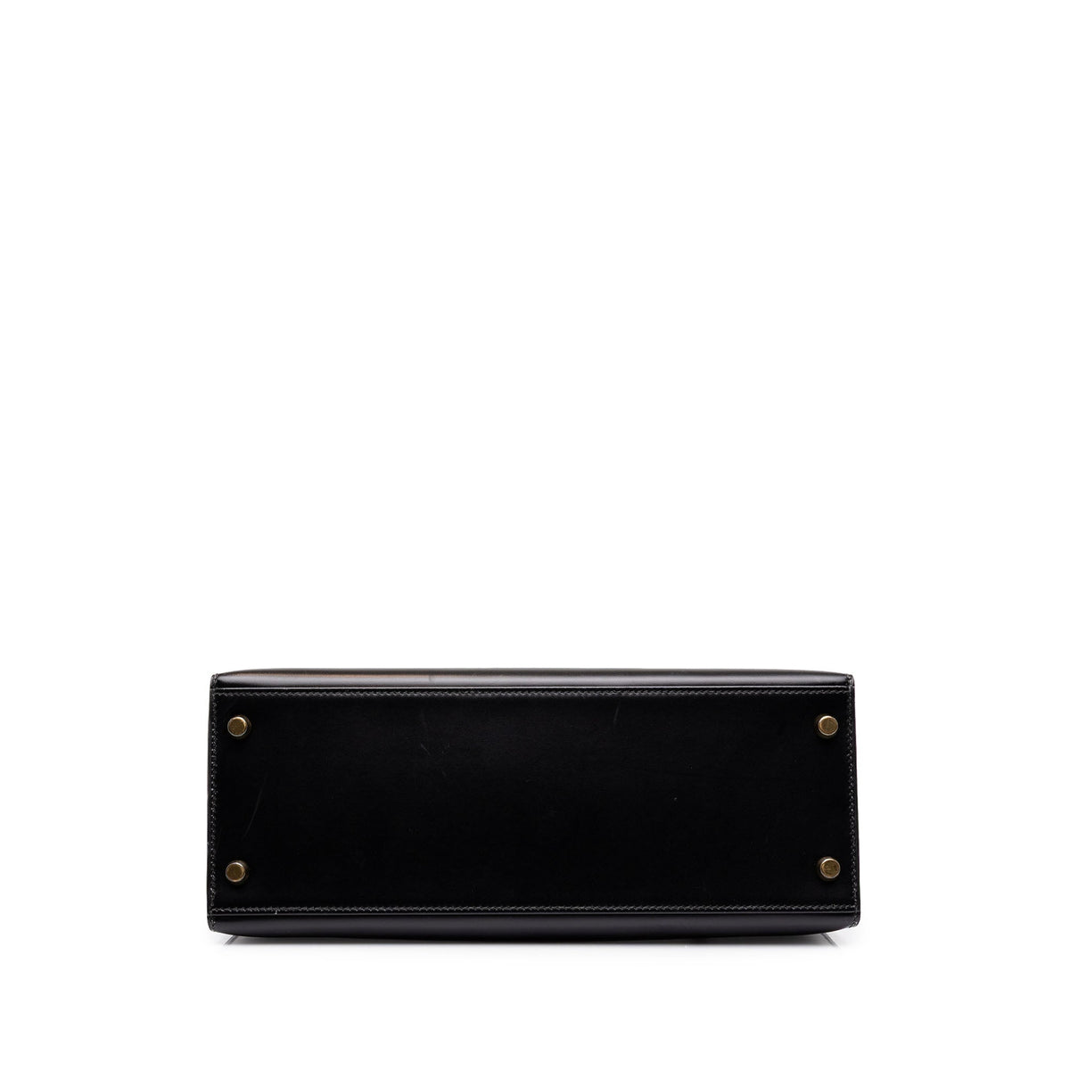 Kelly Handbag Black Box Calf with Gold Hardware 28