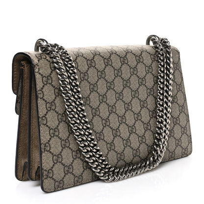 Gucci GG Supreme Monogram Small Dionysus Shoulder Bag Taupe