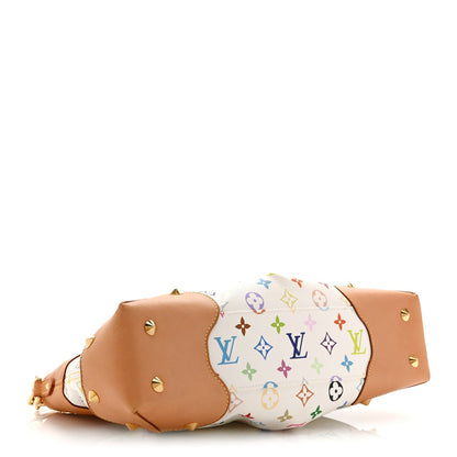Louis Vuitton Canvas Monogram Multicolor Judy MM Shoulder Bag White