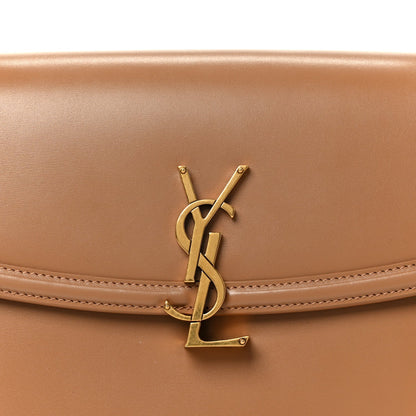Saint Laurent Soft Ultracalfskin Monogram Small Solferino Shoulder Bag New Hazelnut