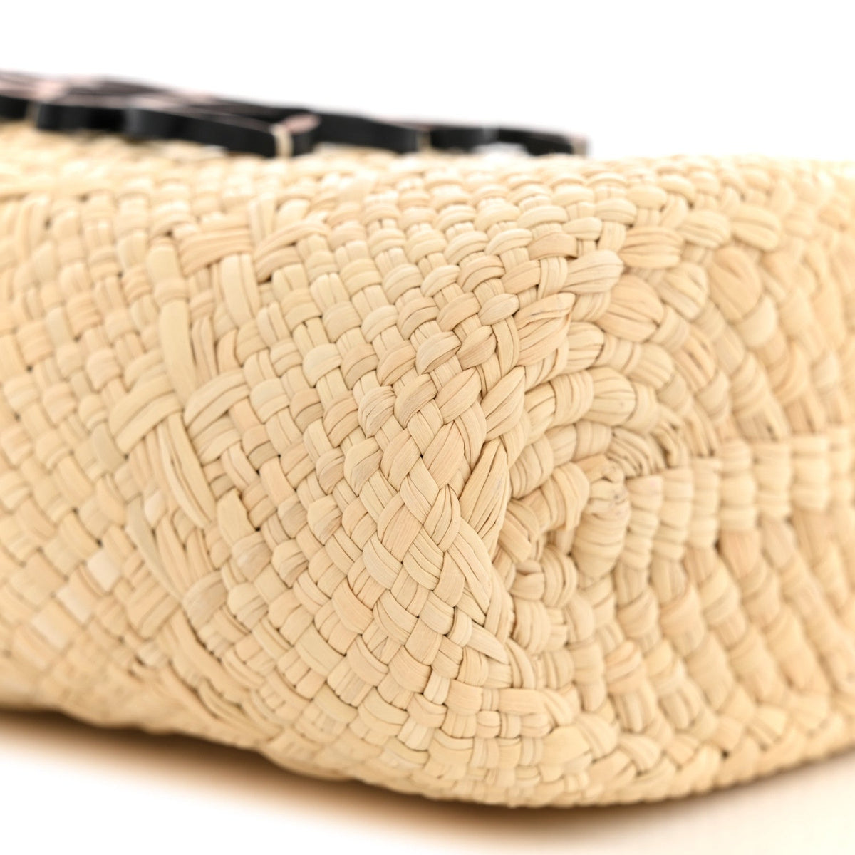 Loewe Calfskin Raffia Paulas Ibiza Square Bucket Bag Natural Tan 1958891