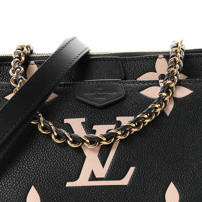 Louis Vuitton Empreinte Monogram Giant Multi Pochette Accessories Black Beige