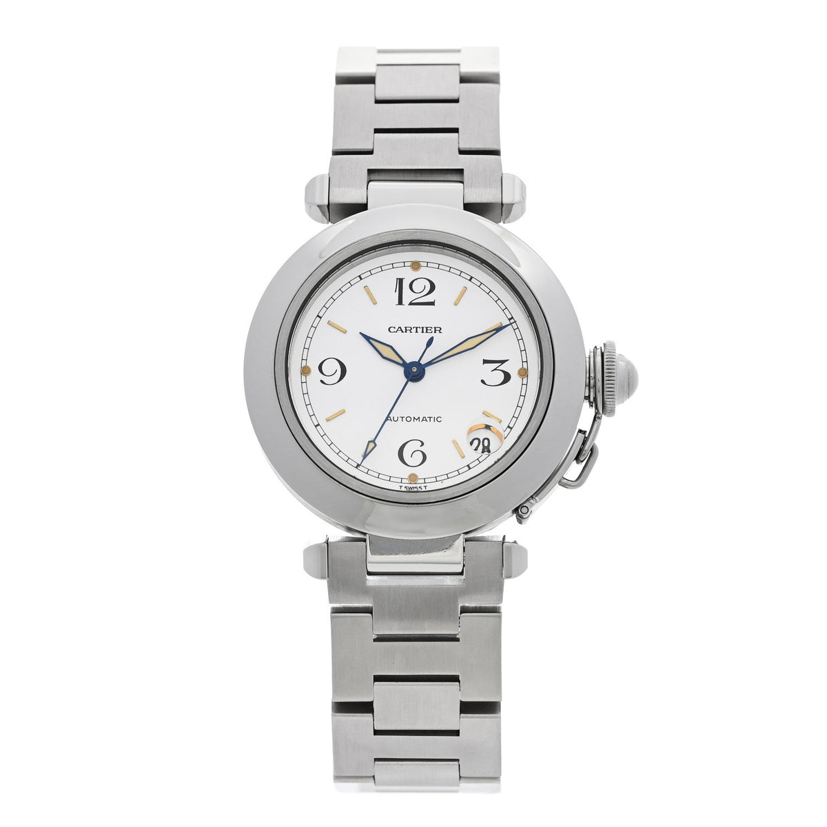 Cartier Stainless Steel 35mm Pasha C Watch White