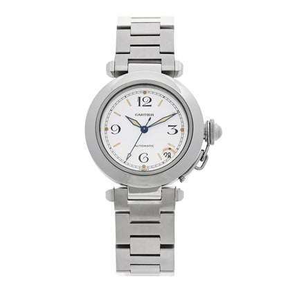 Cartier Stainless Steel 35mm Pasha C Watch White