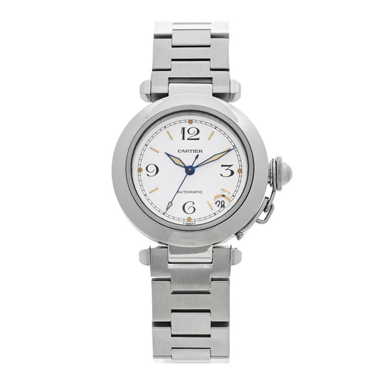 Cartier Stainless Steel 35mm Pasha C Watch White