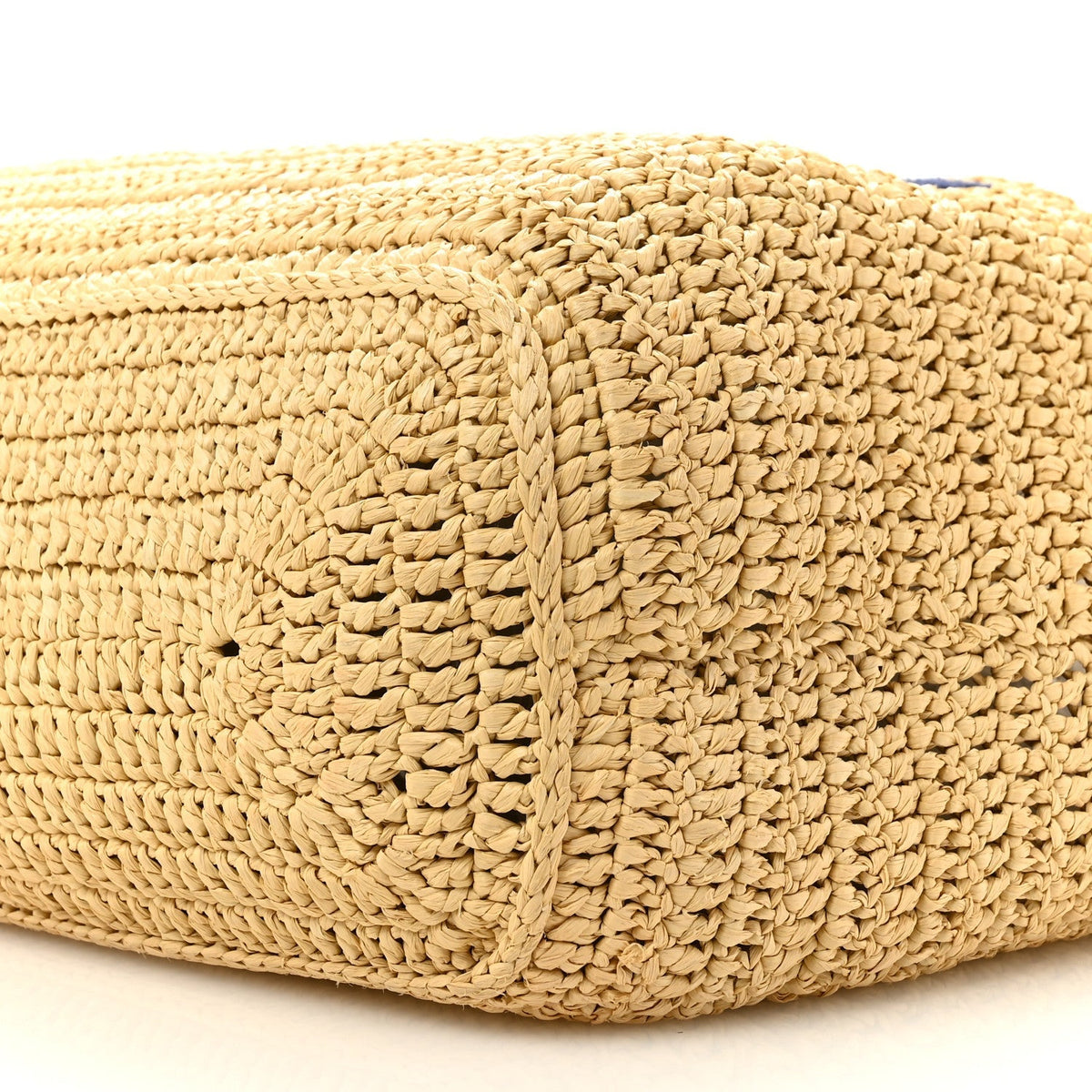 Saint Laurent Raffia Rive Gauche Tote Natural