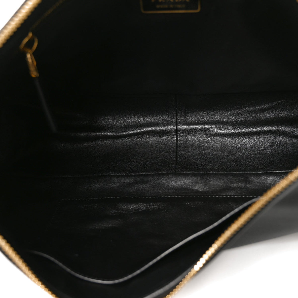 Prada Soft Calfskin Large Aimée Shoulder Bag Black