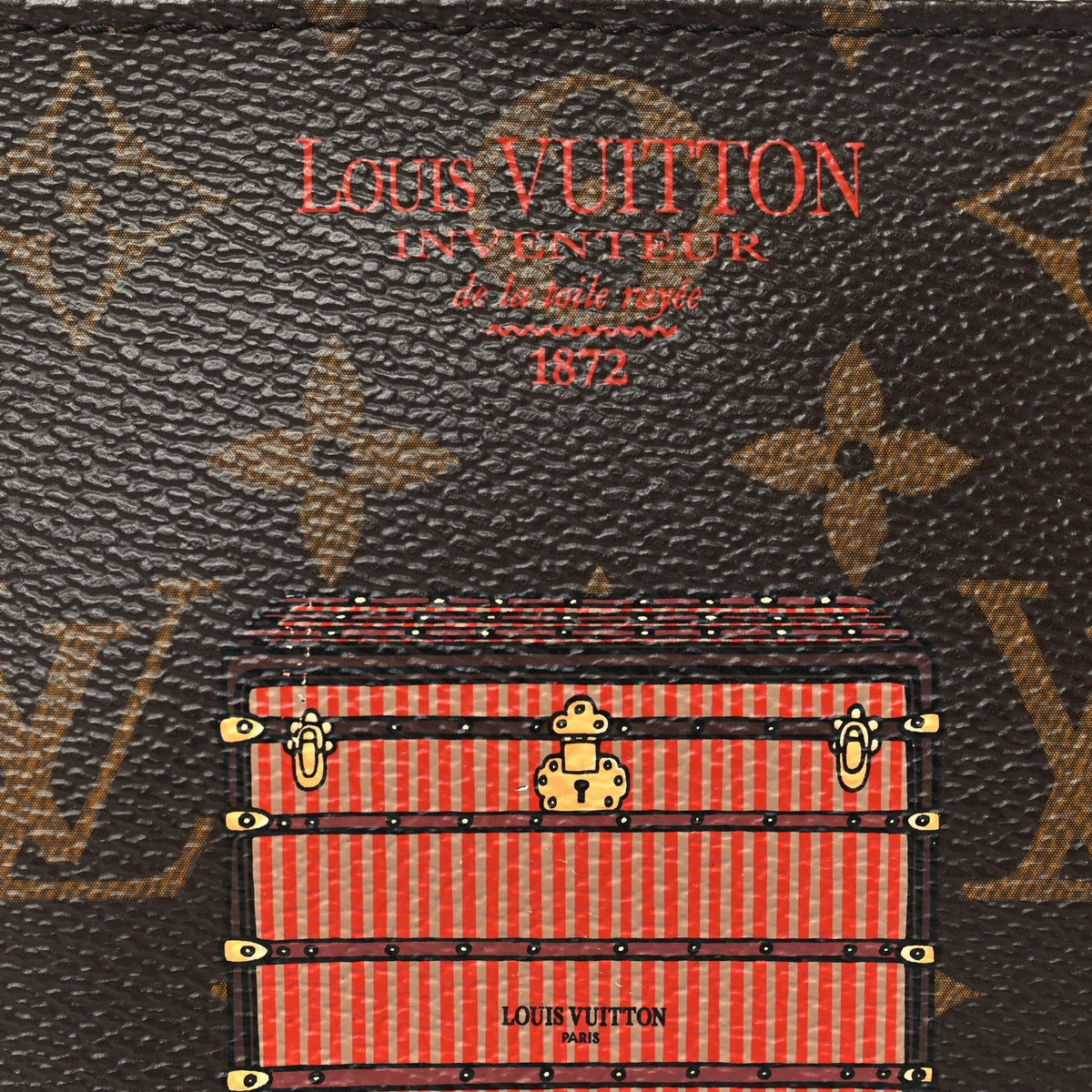 Louis Vuitton Monogram Trunks and Locks Mini Pochette Accessoires