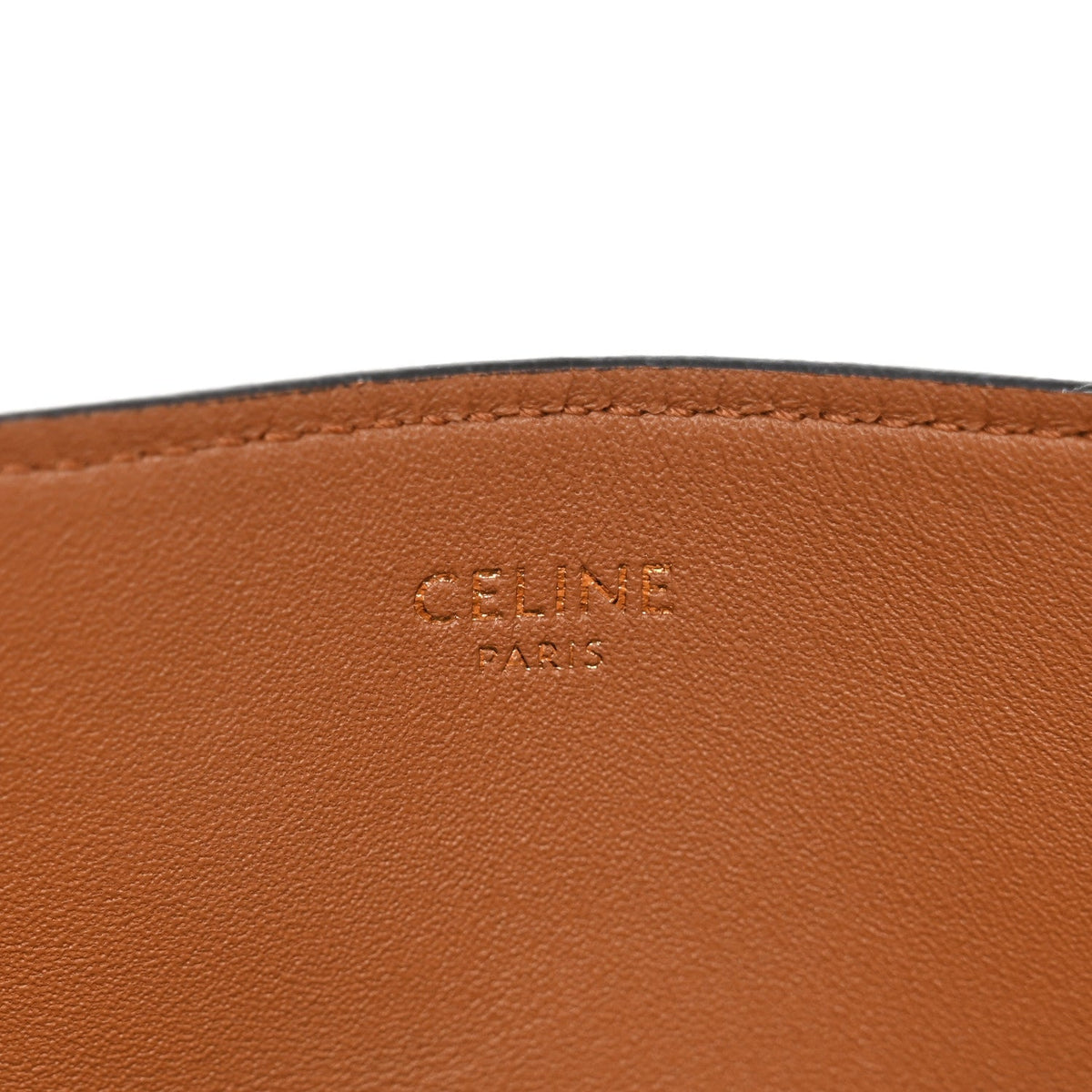 Celine Suede Calfskin Triomphe Medium Louise Bag Pecan