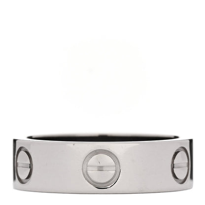 Cartier 18K White Gold 5.5mm LOVE Ring