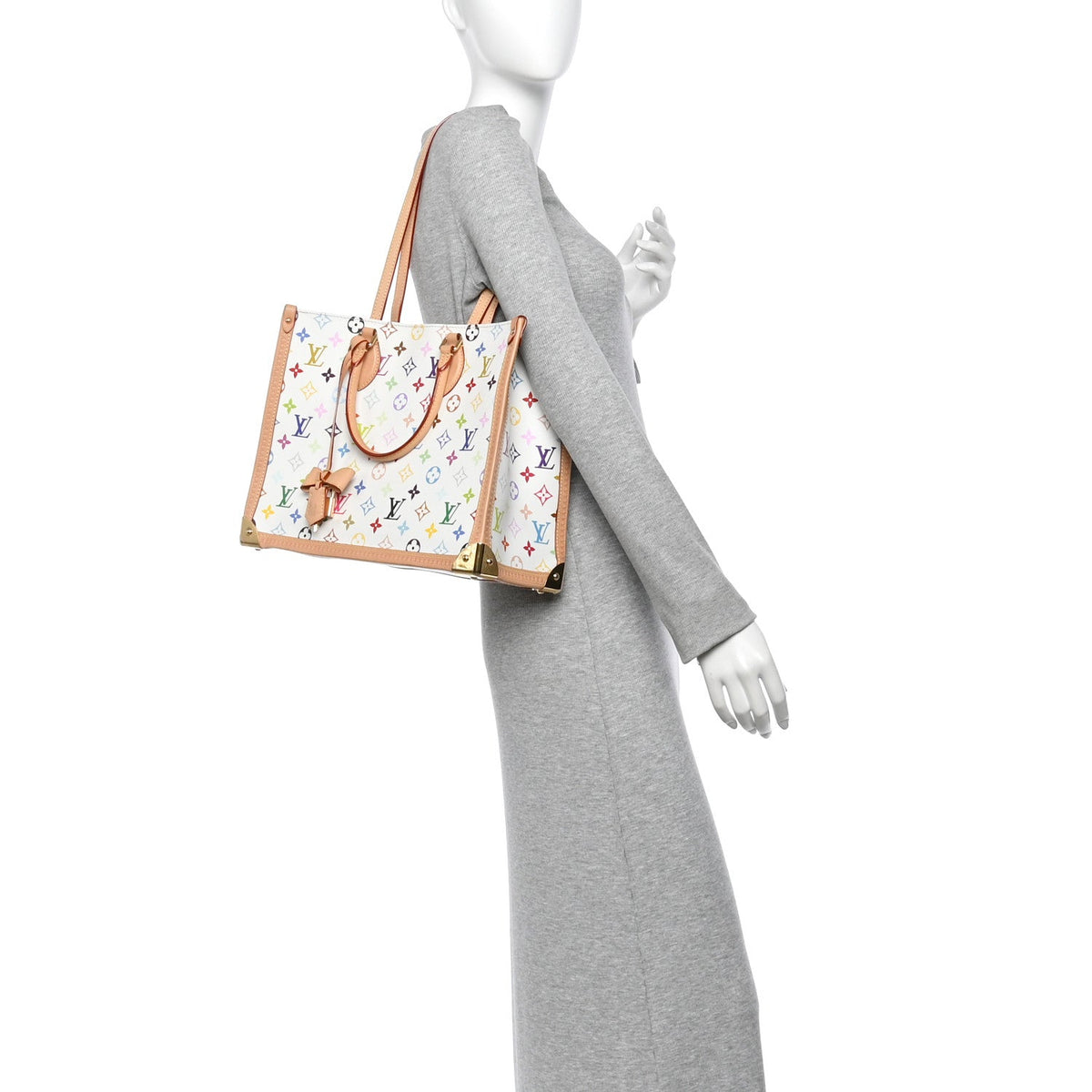 Louis Vuitton LV X TM Multicolor Onthego MM White 1984870