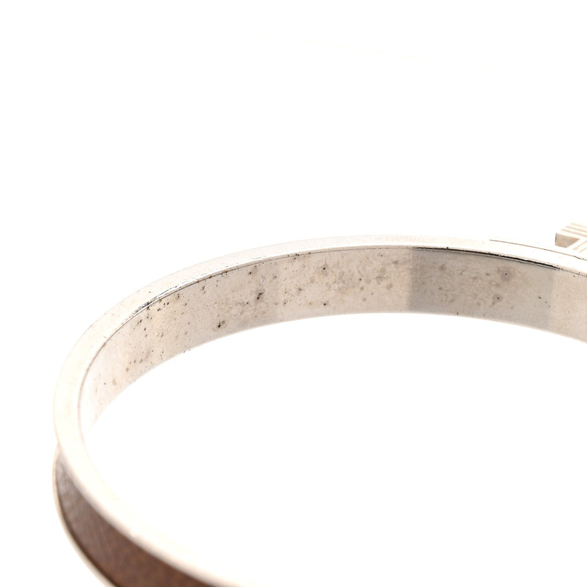 Hermès Lizard Kelly Lock Cadena Bracelet Brown