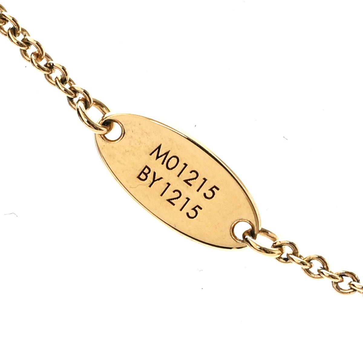 Louis Vuitton Enamel LV Iconic Necklace Gold Pink