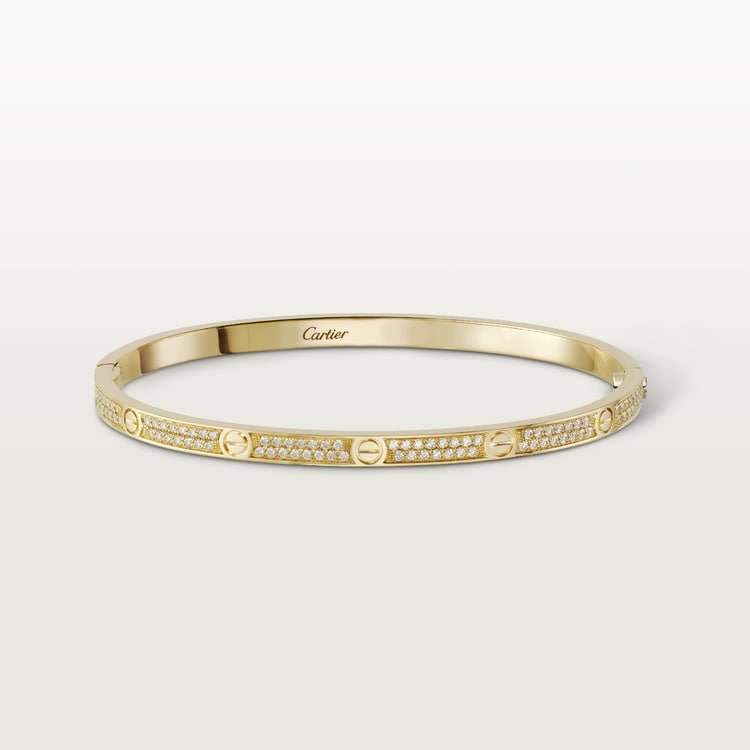 18K Gold Diamonds Cartier Love Small Bracelet