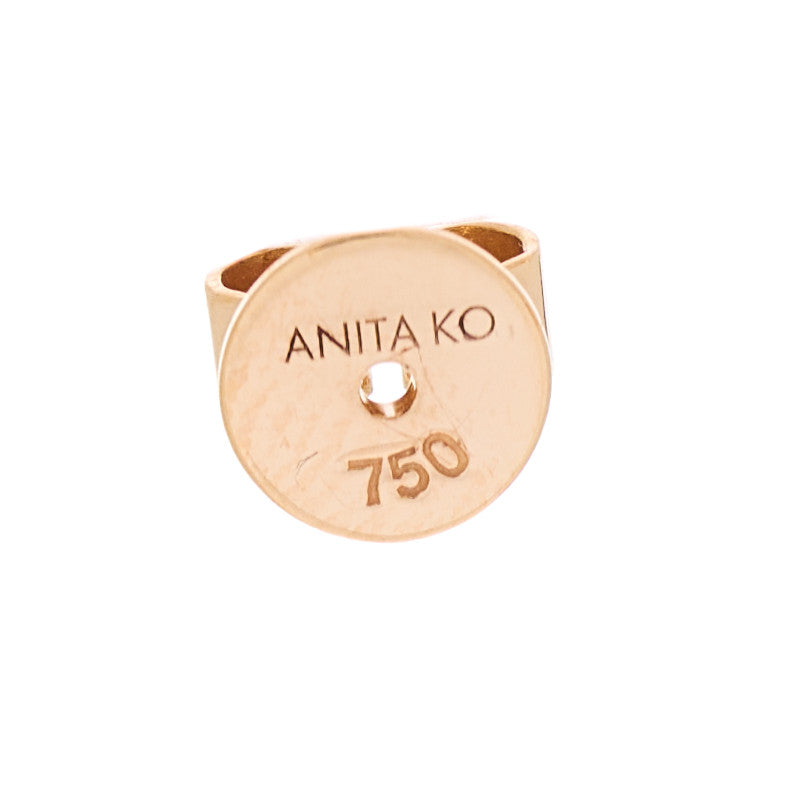 Anita Ko18K Rose Gold Diamond Loop Earrings
