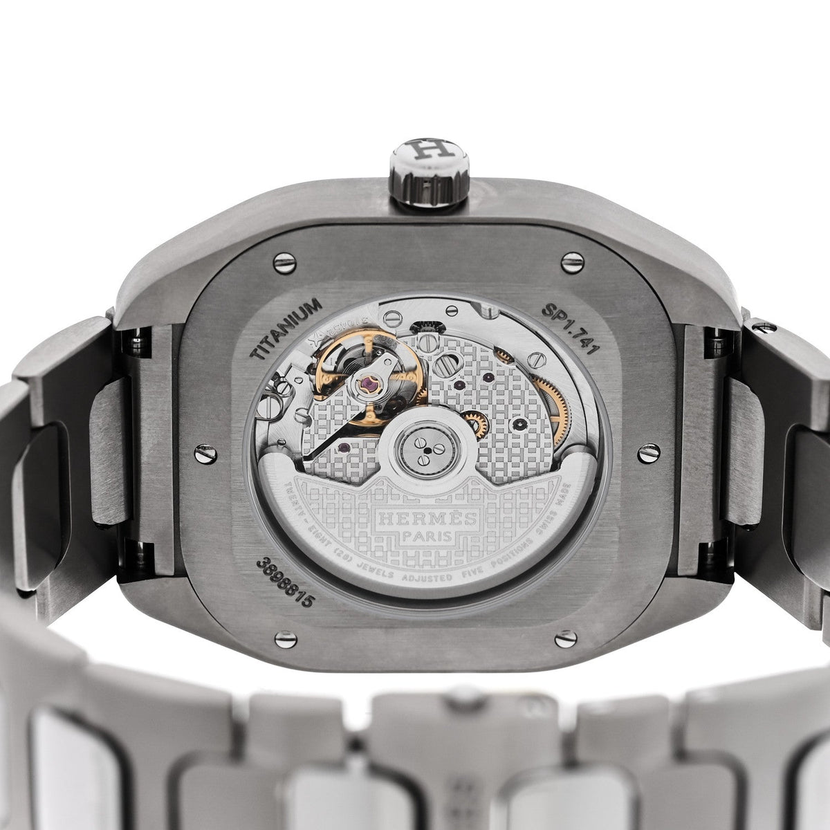 Hermès Titanium 39mm H08 Automatic Watch Grey