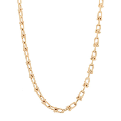 Tiffany 18K Rose Gold HardWear Link Necklace