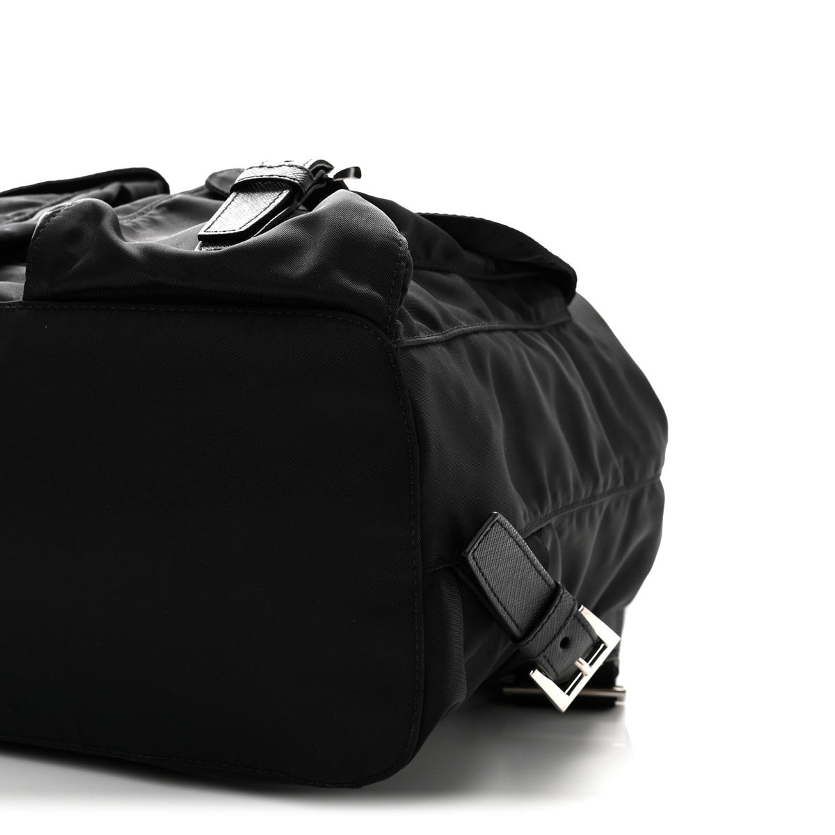 Prada Tessuto Nylon Saffiano Medium Backpack Black