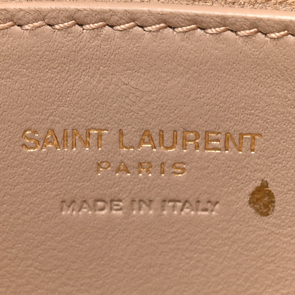 Saint Laurent Vegetable Calfskin Mini Le 5 À 7 Hobo Dark Beige