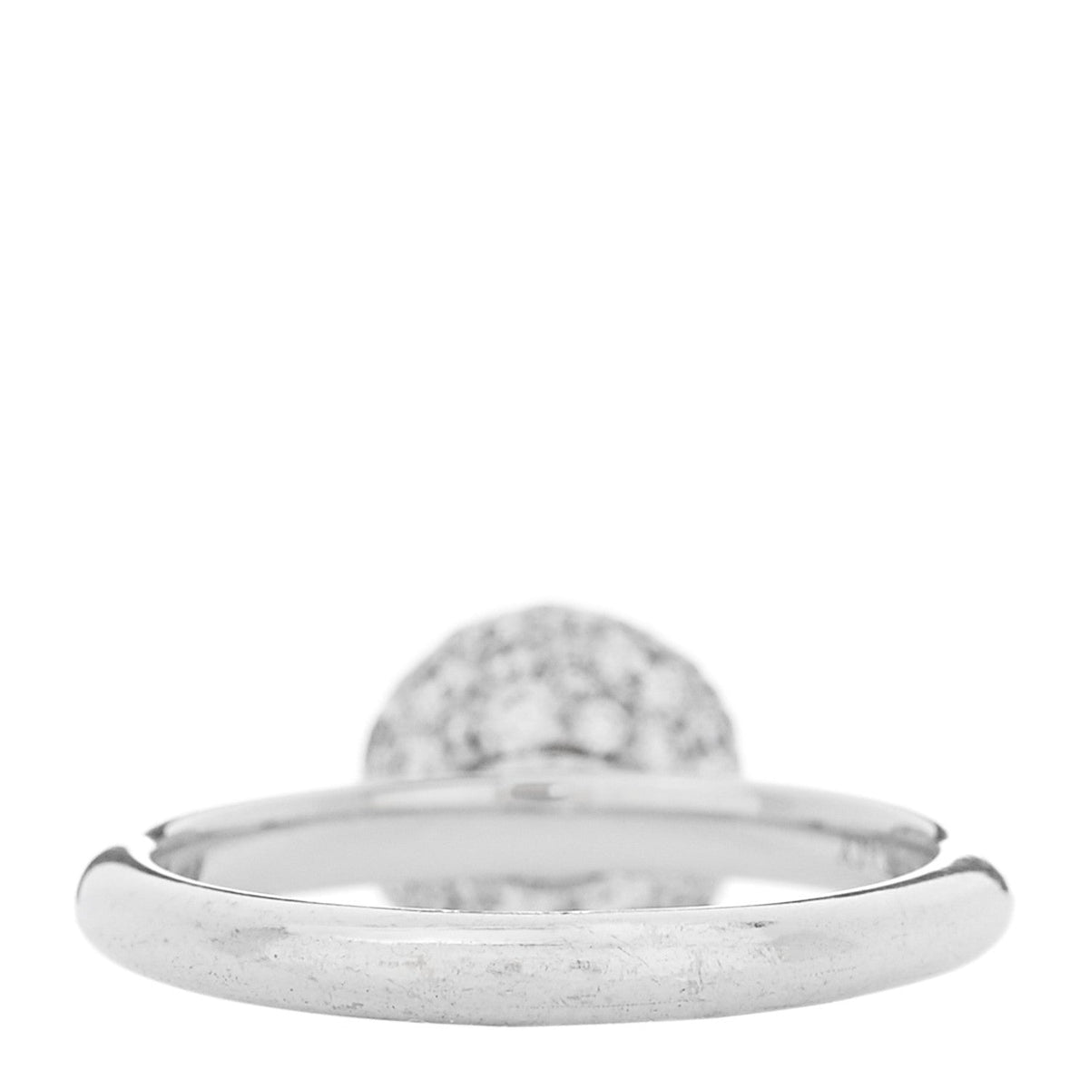 Tiffany 18K White Gold Diamond 8mm HardWear Ball Ring