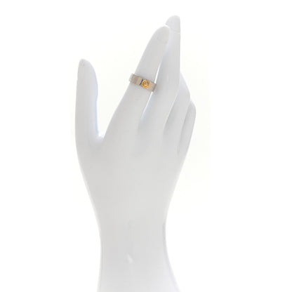 Louis Vuitton Brass Monogram Engraved Nanogram Ring S Palladium