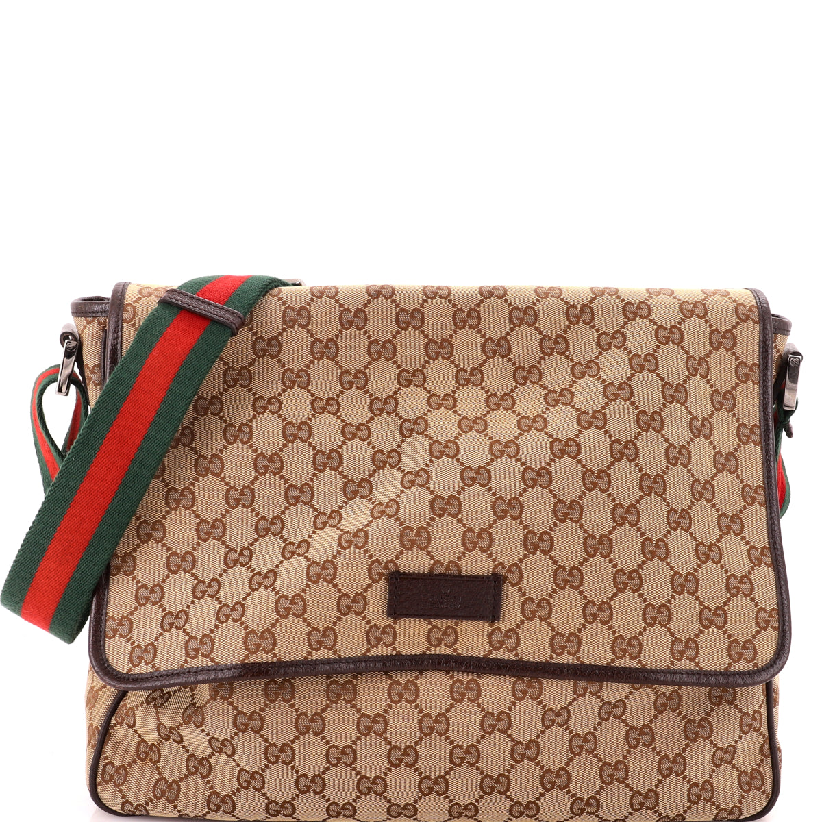 Web Strap Flap Messenger GG Canvas Medium