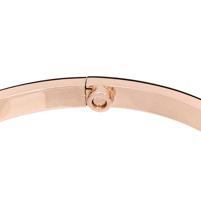 Cartier 18K Pink Gold 6 Diamond Small LOVE Bracelet 17