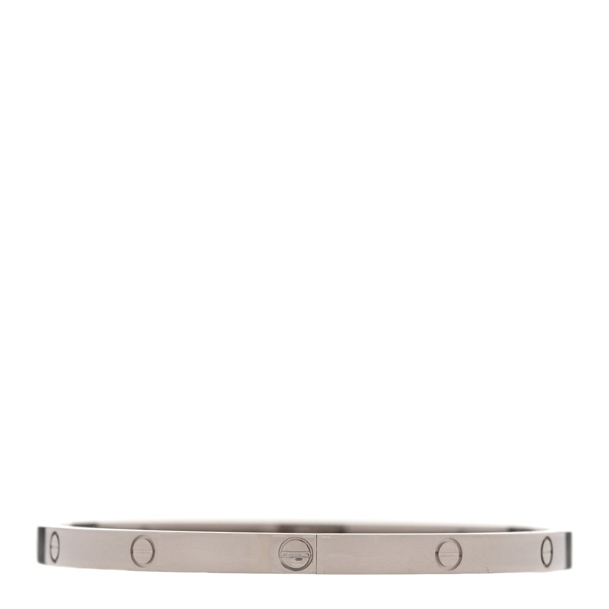 18K White Gold Small LOVE Bracelet 17