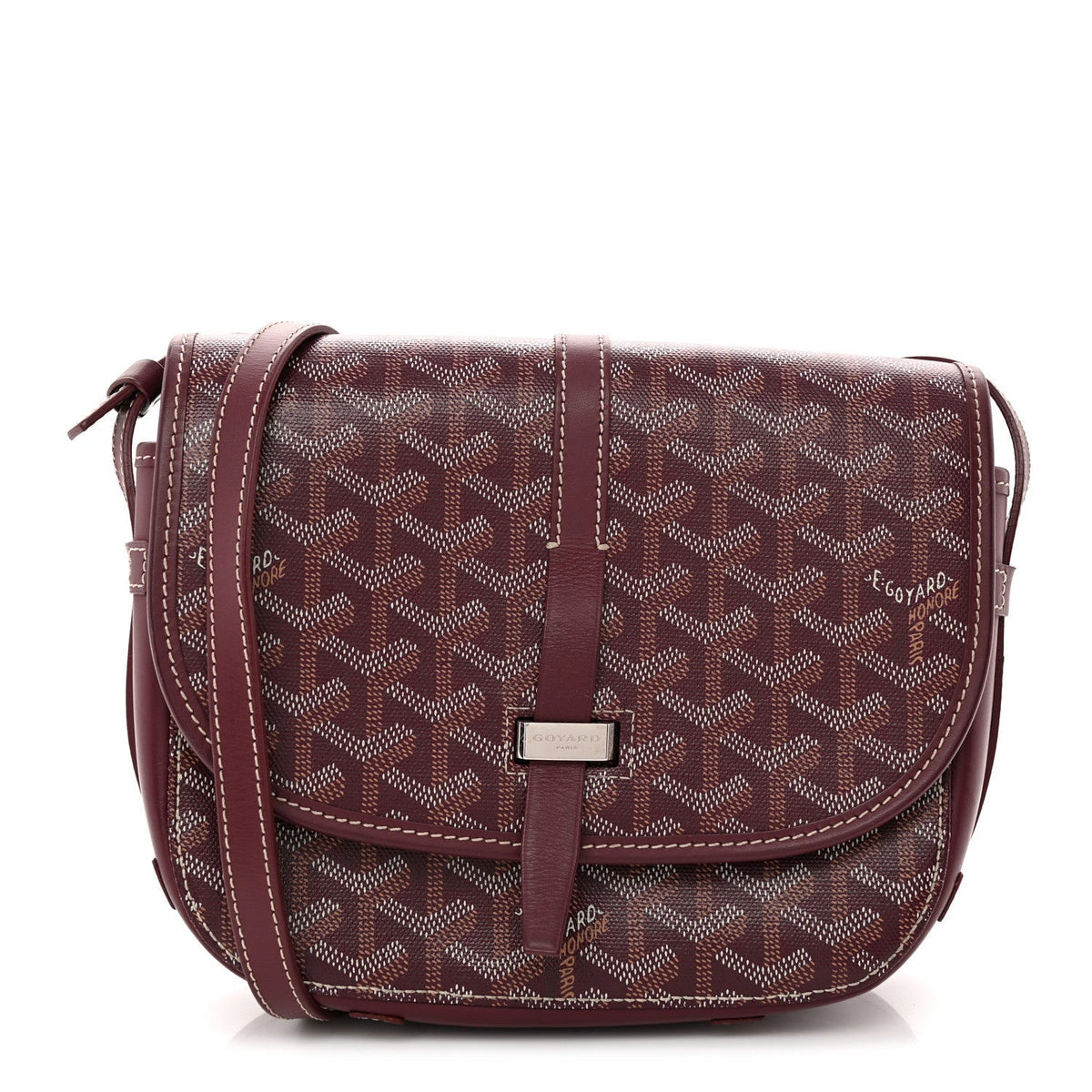 Goyard Goyardine Belvedere II PM Messenger Bag Bordeaux