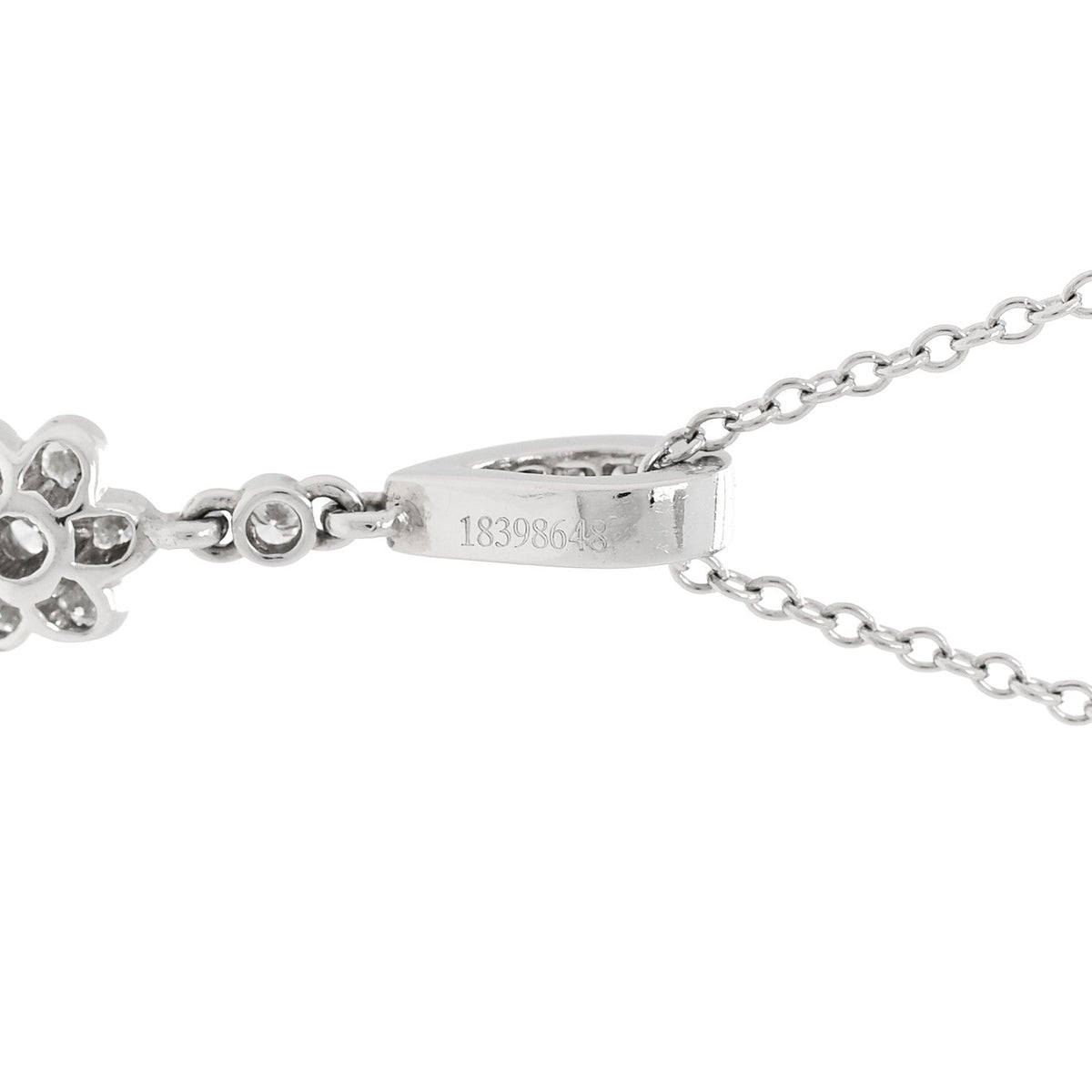 Tiffany Platinum Diamond Legacy Pear Drop Pendant Necklace