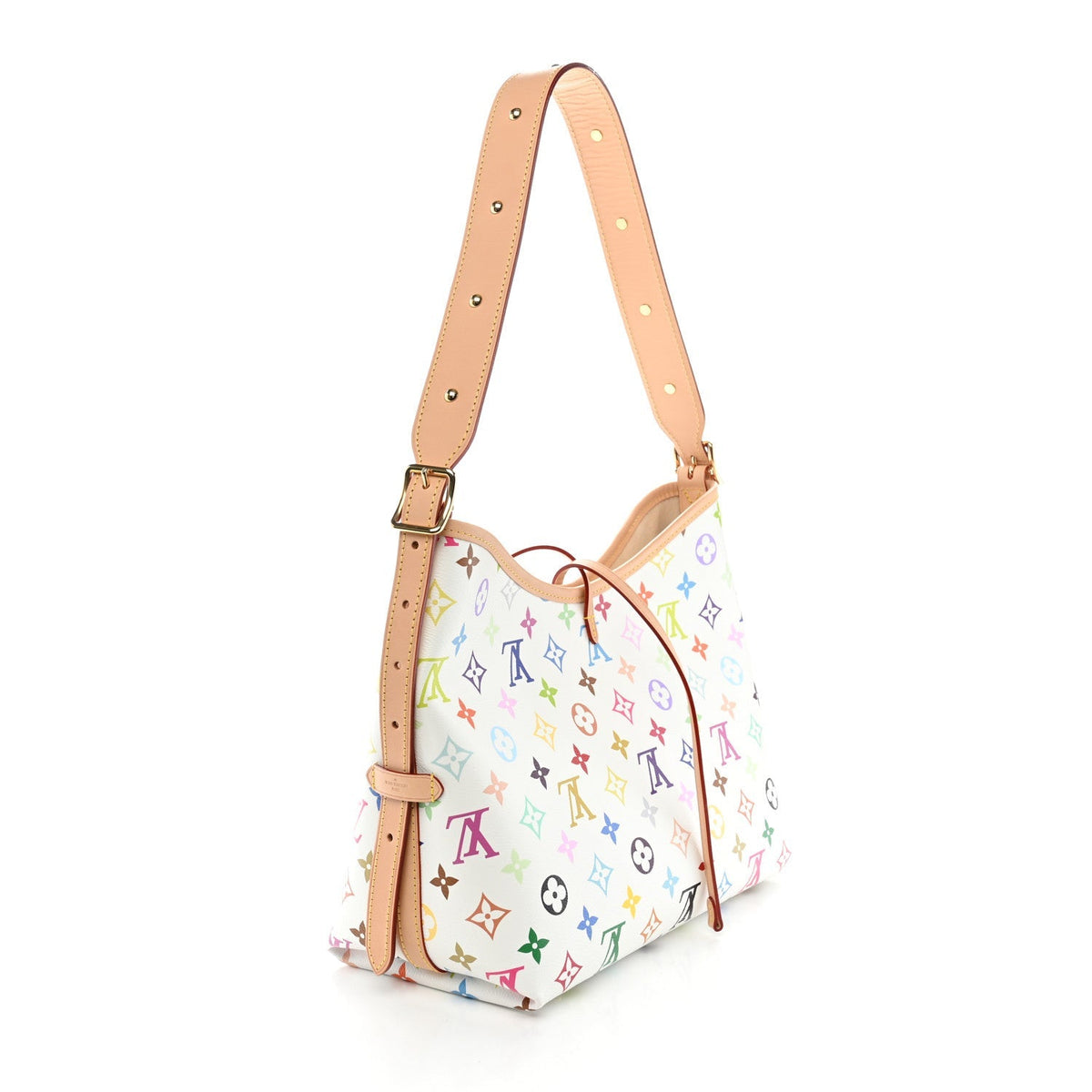Louis Vuitton LV X TM Monogram Multicolor CarryAll PM Tote Bag White