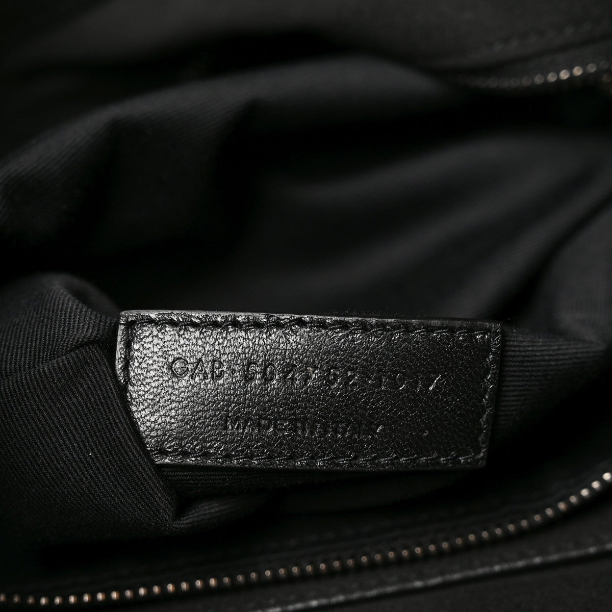Saint Laurent Calfskin Ring Tote Black Brown